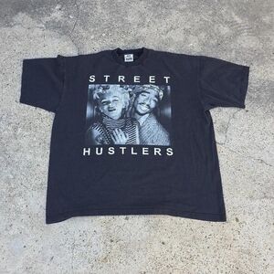 90s Vintage Tupac 2pac Marilyn Monroe Street Hustlers Mens 3XL Rare Rap T-Shirt